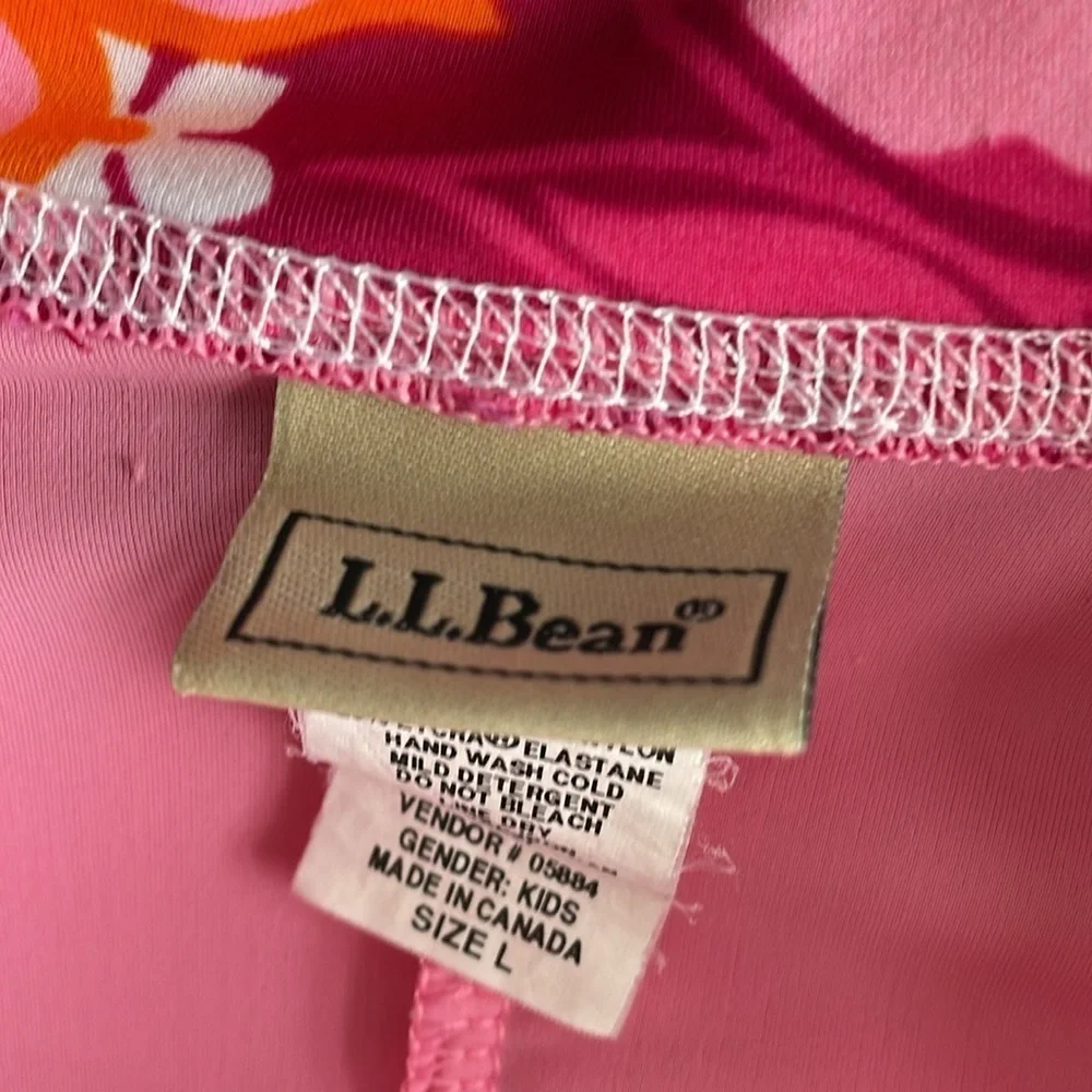 L.L. Bean Sun-and-Surf Poppy Print Bodysuit